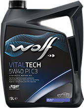 Масло Wolf Vitaltech 5W-40 PI C3 5л синтетичне 8303012