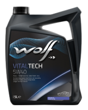 Масло Wolf Vitaltech 5W-40 5л синтетичне 8311291