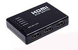 5-портовий HDMI switch свіч селектор перемикач/перехідник + пульт, фото 3