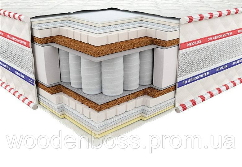 Ортопедичний матрац 3D Імперіал Латекс-Кокос Зима-літо PS 80х190