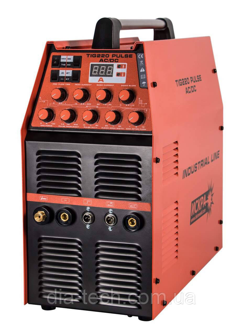 Апарат аргонодугового зварювання Іскра TIG 220 Pulse ACDC Industrial Line