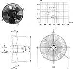 Вентилятор осей YWF-4E-250-S Weiguang, фото 2