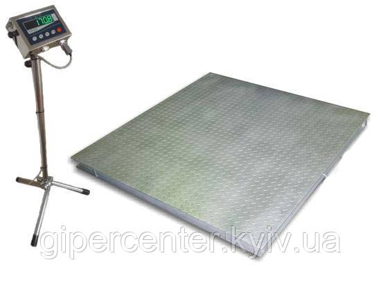 Низькопрофільні 4-датчикові ваги Техноваги ТВ4-150-0,05-(1250х1250)-12eh до 150 кг, фото 1