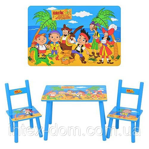 Дитячий столик M 1700 зі стільчиками Джейк і пірати