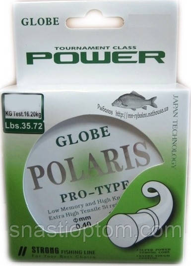 Волосінь Globe Polaris, 0,18мм, 30м