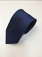Краватка класичний темно-синій атлас