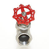 Вентиль запірний кутовий нержавіючий муфтовий AISI316 Ду10 Ру40, фото 7