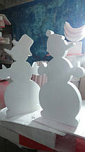 Снеговики из пенопласта для детского сада 4
