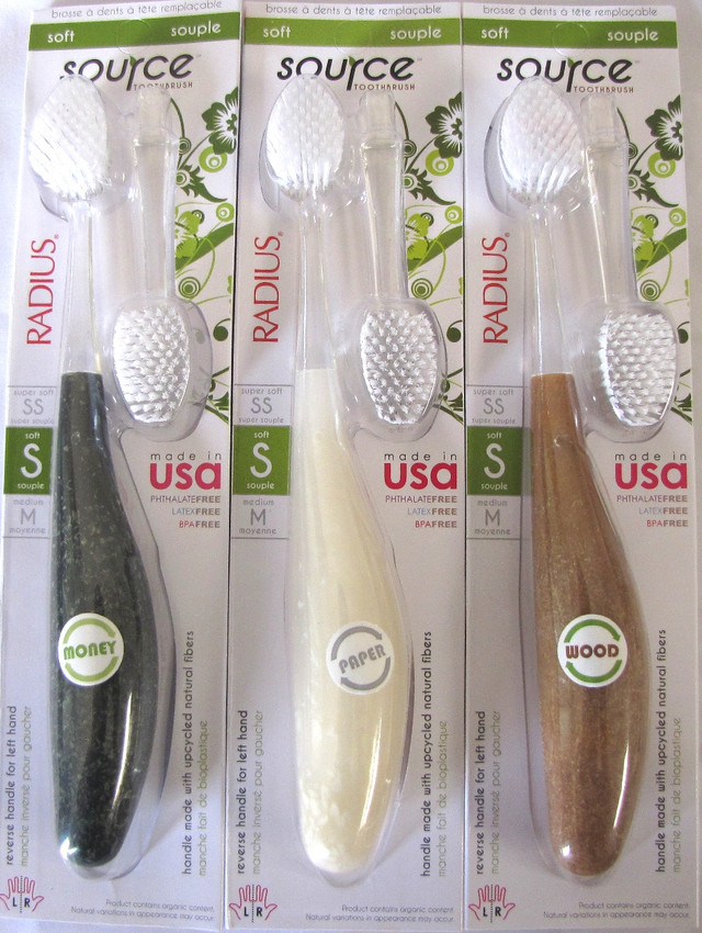  RADIUS Source Recycled Handle Toothbrush Wood