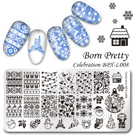 Пластина для стемпінгу BORN PRETTY / BPX-L008