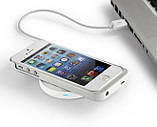 Бездротове зарядний QI кругле для смартфонів біле SKU0000037, фото 6