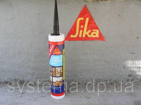 Sika® Fire Stop Marine - Згорає герметик на основі силікатів для захисту від вогню, чорний, 300 мл, фото 1