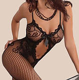 Комбінезон сітка боді з бантиком, фото 2
