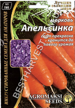 Насіння моркви «Апельсинка» 15 г, інкрустовані, фото 1
