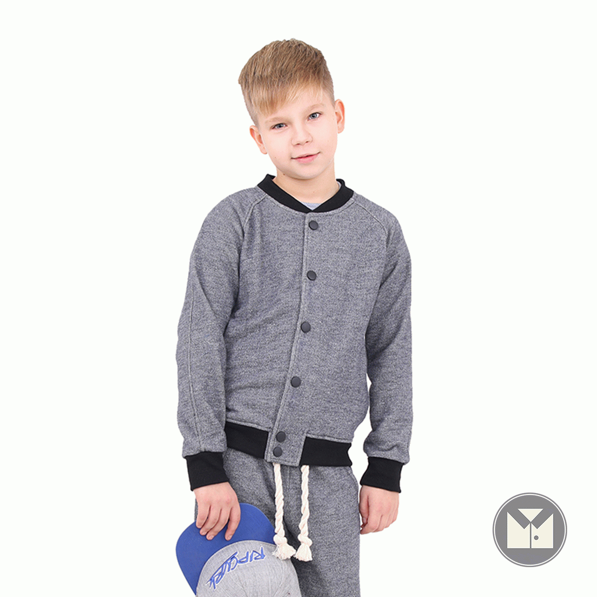 Модна кофта на хлопчика "Бомбер 1" 158, фото 1