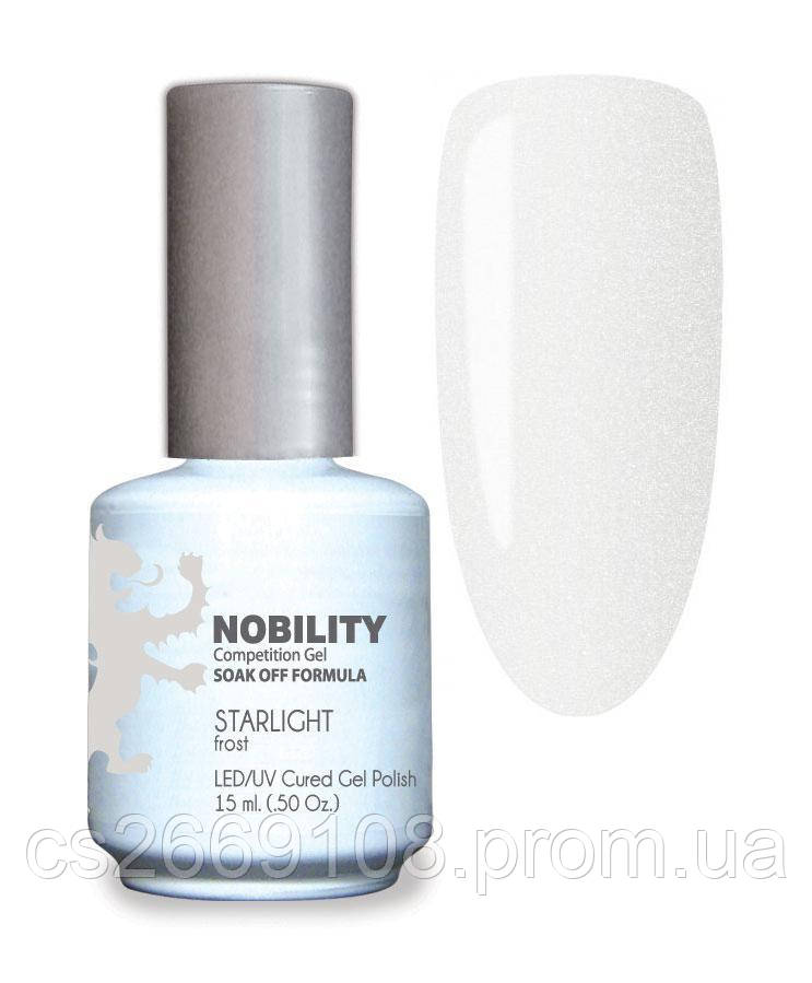 Гель-лак Lechat Nobility 27 STARLIGHT - білий з шиммером, 15 мл
