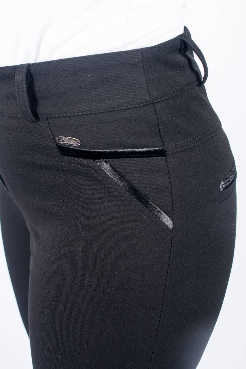 Женские узкие брюки «Руся» из плотной стрейчевой ткани - фото 3 - id-p628492426