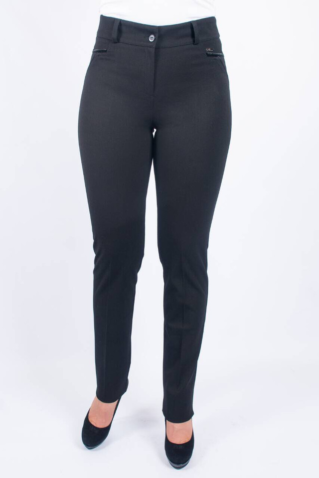 картинка женские узкие брюки черного цвета