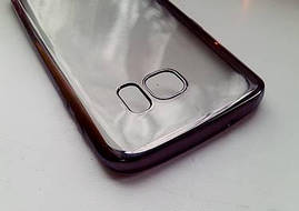 Чохол силіконовий із бампером під металік Samsung S7