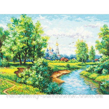Набір для вишивання хрестом Чудесная Игла 43-09 Благословенний край, фото 1