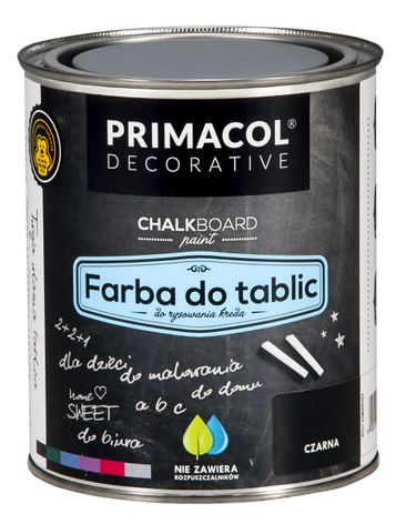 Грифельна фарба Primacol (Chalkboard), 6 кольорів, 0,75 л, фото 1