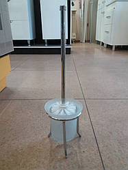 Йорж для унітазу підлогова триногий (матове скло)