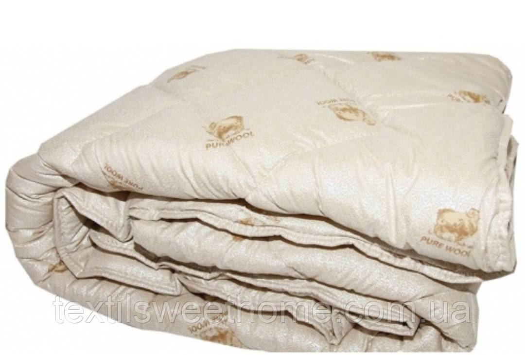Двоспальна ковдра з овечої вовни Ковдра Пур Вул Pure wool овеча вовна розмір двоспальний 175*210 см