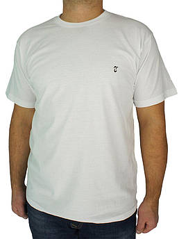 Чоловіча футболка бавовняна Neti MSY-001 в білому кольорі