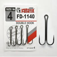 Двойной крючок Fanatik FD-1140 №4 DOUBLE HOOK