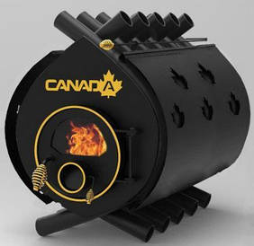 Булерьян, опалювальна піч «CANADA» «03» скло+перфорація 27 кВт-700 М3