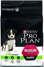 Корм Purina Pro Plan (Пурину Про План) Puppy MEDIUM для щенят середніх порід (курка), 12 кг