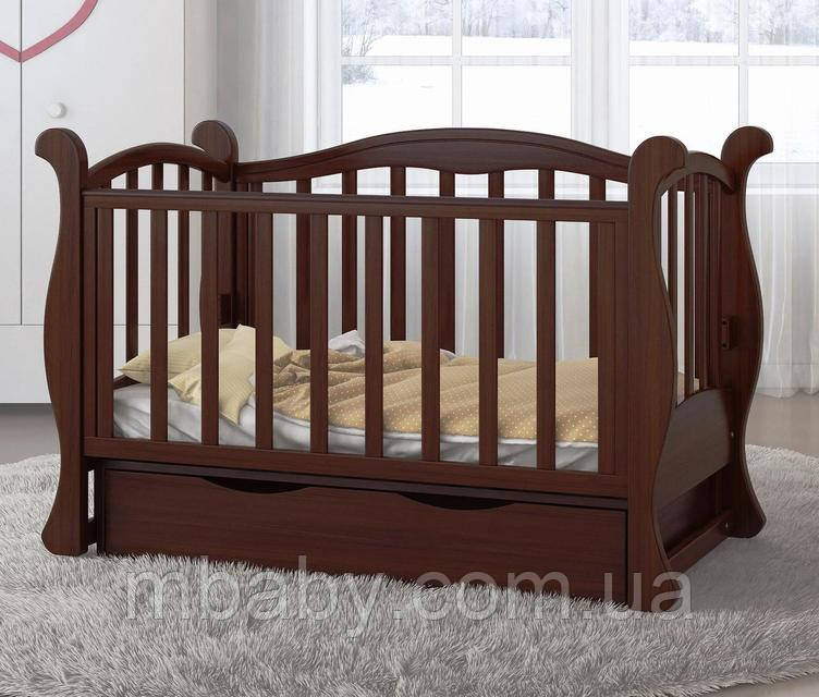 Дитяче ліжко L 6 Premium (темний горіх)