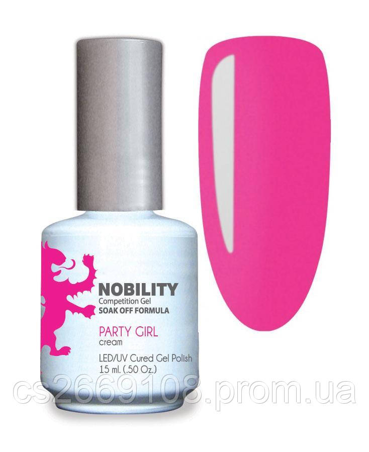 Гель-лак Lechat Nobility 62 PARTY GIRL - яскраво-рожевий з перламутром, 15 мл
