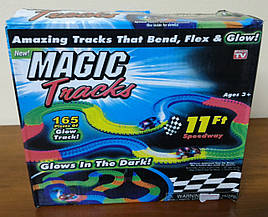 Автотрек світний — Magic Tracks Mega Set, 11 ft Speedway (165 деталей) 