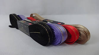 Стрічка атлас люрекс 1 см