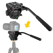 Видеоголова для штатива або монопода Kingjoy VT-3510 (голова аналог Manfrotto 701HDV), фото 3