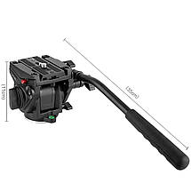 Видеоголова для штатива або монопода Kingjoy VT-3510 (голова аналог Manfrotto 701HDV), фото 2