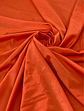 Тканина трикотаж «Біфлекс» (ш 145 см) колір Жовтогарячий для пошиття купальників, спортивного одягу, бальних костюмів, фото 3
