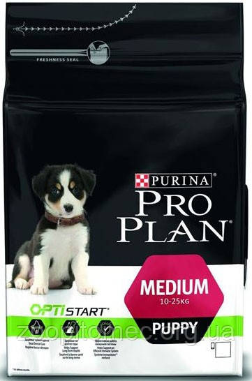 Корм Purina Pro Plan (Пурину Про План) Puppy MEDIUM для щенят середніх порід (курка), 3 кг