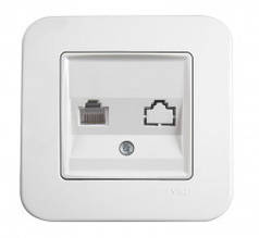 Розетка комп'ютерна VIKO Rollina білий