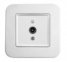 Розетка ТВ (tv) VIKO Rollina білий