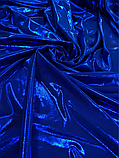 Тканина трикотаж на метраж, (ш 150 см) колір електрик забарвлення варенка неповторна для карнавальних суконь,, фото 2