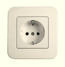 Розетка VIKO Rollina із заземленням крем