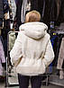 Біла шуба норкова COPENHAGEN WHITE, фото 4