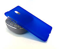 Чехол на Nokia 3 силиконоовый накладка бампер противоударный синий