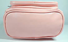 Рюкзак дитячий для дівчинки колір персик шкірозамінник, фото 3