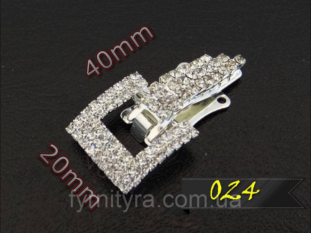 Кліпса шубна (шубний гачок) 024 silver, фото 1