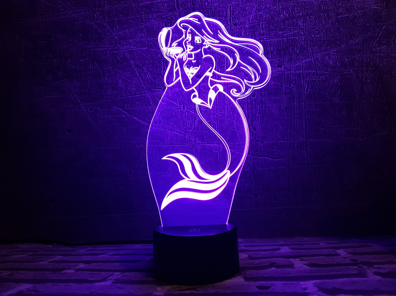 Змінна пластина для 3D-світильників "Русалонька" 3DTOYSLAMP, фото 1