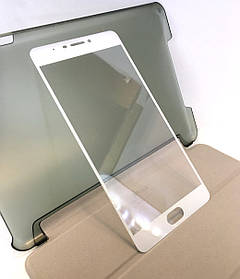 Meizu M3 Max захисне скло на телефон протиударне 3D White біле
