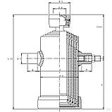 Гідроциліндр телескопічний з отвором 4-шт TC3048F, фото 2